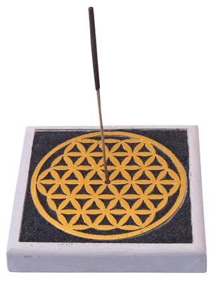 Produktbild von Räucherstäbchenhalter "Blume des Lebens" 10x10cm
