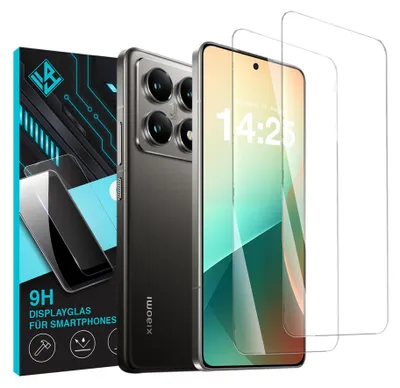 Produktbild von 2x 9H Schutzglas Displayschutzfolie für Xiaomi 14T Pro Displayglas Displayschutz Glas Panzerfolie Schutzglasfolie