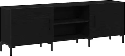 Produktbild von TV-Schrankset Schwarz Eichen-Optik 150 x 30 x 50 cm