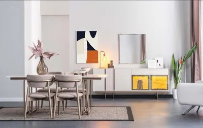 Obrázok produktu pre Moderný biely jedálenský stôl Jedáleň z dreva stoly Robustný nábytok