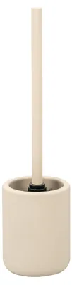 Produktbild von eluno WC-Garnitur CERANO, WC-Bürste inkl. 1x schwarzer Ersatzbürstenkopf, aus Keramik in Beige