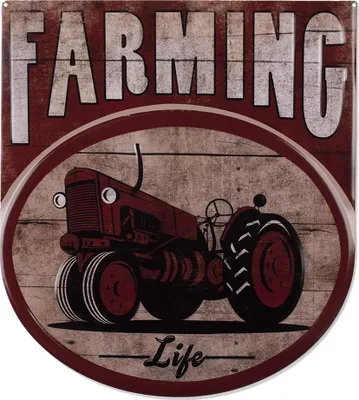 Productafbeelding van Clayre & Eef tekstbord, 50x56 cm, roestkleurig ijzer