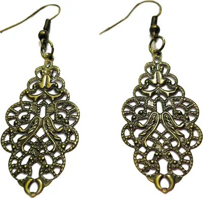 Produktbild von Ornament Ohrringe Miniblings Hänger Indien Metall Bronze Ethno Yoga Boho klein