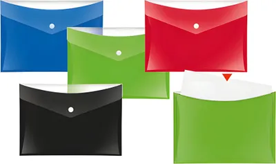 Produktbild von Veloflex Sammeltaschen DIN A5 blau mit zusätzlicher Tasche