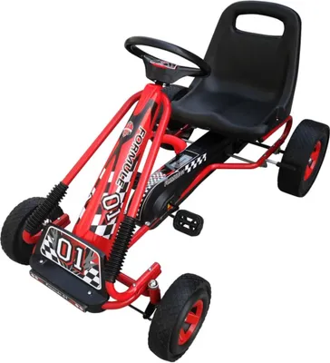 Zdjęcie produktu dla Gokart dla dzieci, z pedałami, czerwony