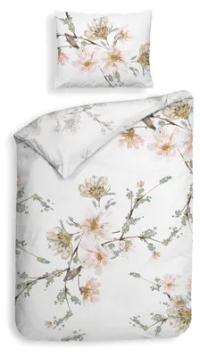 Produktbild von Heckettlane White Bettbezug Francine - Hergestellt aus 100% Baumwoll-Satin