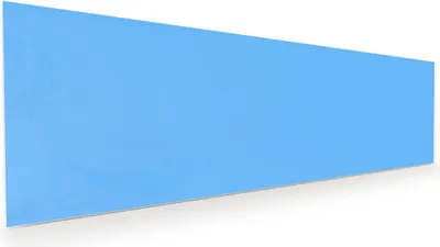 Produktbild von Glasbild 120x40cm in XXL für Wohnzimmer, Schlafzimmer Motiv Himmelblauer Hintergrund