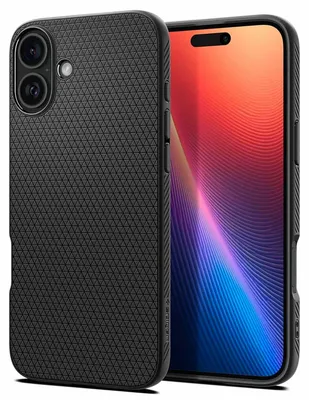 Produktbild von Spigen Liquid Air, Cover, Apple, iPhone 16 Plus, 17 cm (6.7"), Schwarz