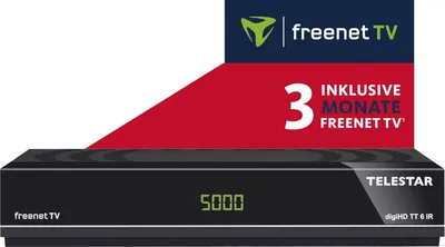 Immagine prodotto di Decoder Telestar, DVB-C, DVB-T, DVB-T2, sintonizzatore singolo, H.265 HEVC, registrazione USB (PVR-ready), Kar (5310487)
