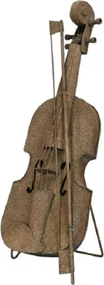 Immagine prodotto di Violino decorativo in metallo arrugginito