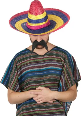 Produktbild von Sombrero-Hut Erwachsene bunt - Einheitsgröße