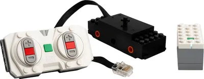 Produktbild von LEGO® Zug Motorisierungsset mit Motor, Hub & Fernbedienung – perfekte Powered-Up Ergänzung für Lokomotiven 3 Teile