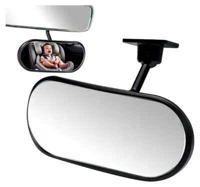 Produktbild von Babyspiegel für das Auto, 360° verstellbarer Spiegel mit Kleberhalterung