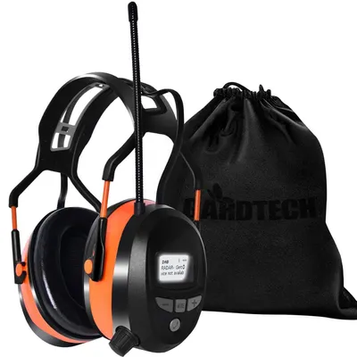 Produktbild von Gehörschutz mit DAB+/FM-Radio, Bluetooth, MP3, NRR 29dB, Orange