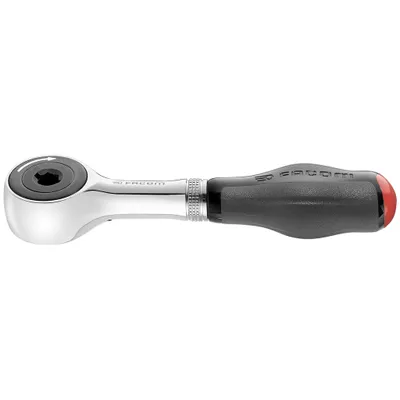 A product shot of a ratchet tool on a white background.
