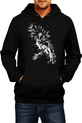 Immagine prodotto di Felpa con cappuccio da uomo Dragon Anime Manga Ball Z Goku 18, Man M , Noir