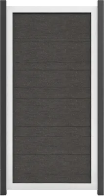Produktbild von GroJaViento Zaunelement Farbe: Anthrazitgrau Maß: 90x180cm Rahmen: Silber