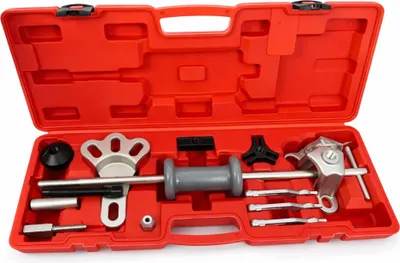 Immagine prodotto di Set estrattore cuscinetti interni, kit estrattore cuscinetti ciechi con martello, estrattori di rimozione-smontaggio cuscinetto piccoli conici per ruota cambio auto camion moto (rosso) Gebo Tools