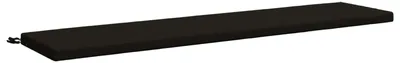 Produktbild von Bankkissen SOEST 100 % Polyester Schwarz 200 x 40 x 5 cm