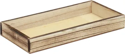 Produktbild von Geflammtes Holztablett für rustikale Tischdekoration und kreative Dekoideen