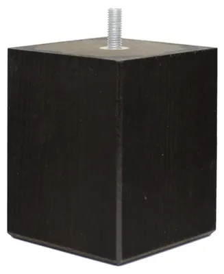 Bettfüße aus Holz, Wenge, 10x8x8 cm, 4 Stück