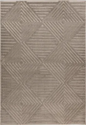 Produktbild von Teppich VIVA Silber 80x150cm Polypropylen, Fußbodenheizung geeignet, Florhöhe 11mm