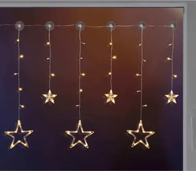 Produktbild von HI Sternen-Lichtervorhang Fairy mit 63 LEDs
