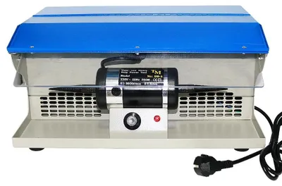 Obrázek produktu pro Stroj na broušení a leštění šperků s odsáváním prachu – stolní leštička DM-5 – 200 W – 8000 ot./min – 220 V – kov – 12 kg