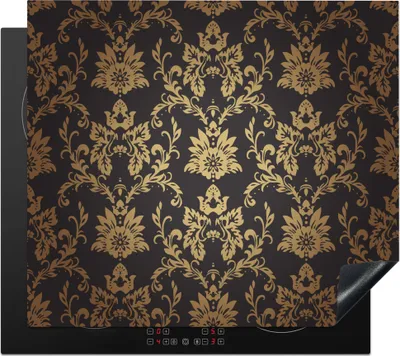 Produktbild von KitchenYeah© Herdabdeckplatte Blumen - Licht - Vintage , 58x51cm, Küche Deko, Glaskeramikkochfeld Herdabdeckung, Abdeckplatte fùr Kochfeld