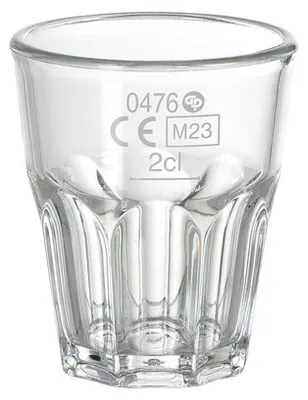 Imagen del producto de Vasos de plástico para shots de la marca Duni, línea "Any Day", juego de 6 unidades. Resistentes a roturas y aptos para lavavajillas