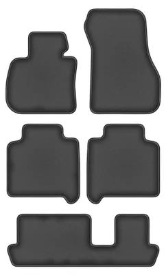 Produktbild von Velours-Fußmatten für BMW 2 F46 2015-2022 (7-Sitzer) – 4-tlg, Graphit, passgenau – Wielganizator DURBAN