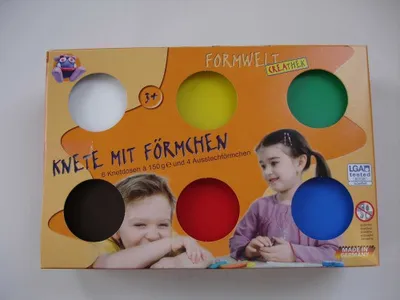 Produktbild von CR Softknete 6er Pack mit Förmchen à150g