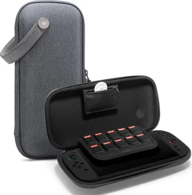 Obrázok produktu pre Spigen Klasden Pouch Renewed, Puzdro, Nintendo, Šedá, EVA (etyl-vinyl-acetát), Nintendo Switch 2, Zips