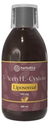 Obrázok produktu pre Lipozomálny N‑Acetyl L‑Cysteín 600 mg - 200 ml - Herbatica