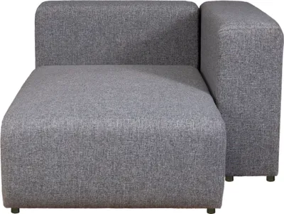 Image de Canapé modulaire 'Suldal' Méridienne avec accoudoir 153 x 109 x 68 cm Textile gris