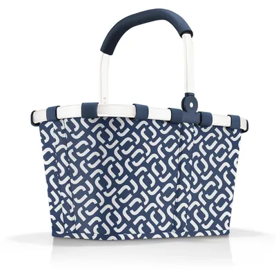 Einkaufstrolley mit Rollen, 48x29x28 cm, Navy, 22 l