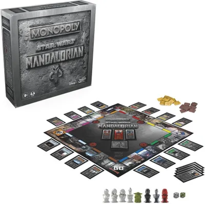 Imagen del producto de Monopoly: Star Wars The Mandalorian (Edición italiana) – Juego de mesa – Hasbro – 2-4 jugadores – 8+