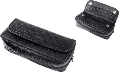 Produktbild von Angelo Combibeutel aus Rindsleder in Schwarz, Weboptik