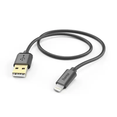Zdjęcie produktu dla Hama 00201580, 1,5 m, Lightning, USB A, Męska, Męska, Czarny