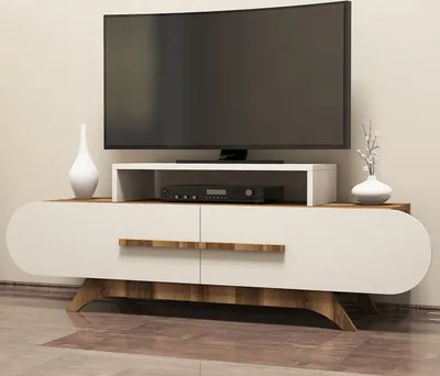 Produktbild von Skye Decor, Rose - Walnut, Cream, TV-Schränke, Nussbaum, 145 x 49,8 x 36,8 cm