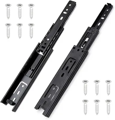 Produktbild von Famanu Schubladenführungen 285 mm, Tragkraft 45 kg, vollständig ausziehbar, 45 x 150 mm