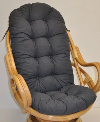 Produktbild von Polster für Schaukelstuhl , Ersatzpolster Schaukelstuhl / Drehsessel L 135 cm , Colore antracite