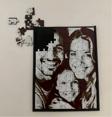 Produktbild von 3D-gedrucktes Puzzle – 100 Teile inkl Rahmen