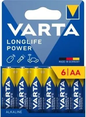 Zdjęcie produktu dla Varta 04106110414, Jednorazowa bateria, AA, Alkaliczny, 4 szt., Niebieski, Żółty, Blister