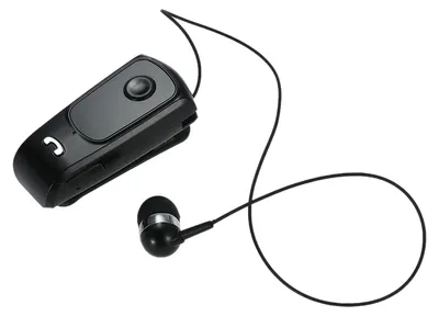 Obrázek produktu pro F920 Bluetooth stereofonní náhlavní souprava, bezdrátová, Bluetooth 4.0, handsfree sluchátka, vibrační budík, multikonektor, zatahovací kabel sluchátek s klipem, černá, kompatibilní s iPhone 6S 6 6 Plus, Samsung S6 S5 Note 4, HTC Tablet PC Laptop a dalšími zařízeními podporujícími Bluetooth