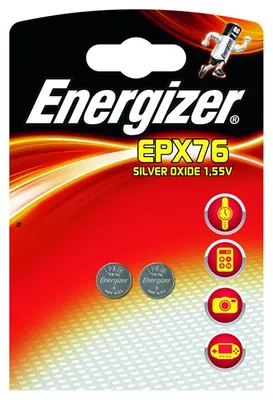 Zdjęcie produktu dla Specjalna bateria guzikowa Energizer EPX76 z tlenkiem srebra 2 szt