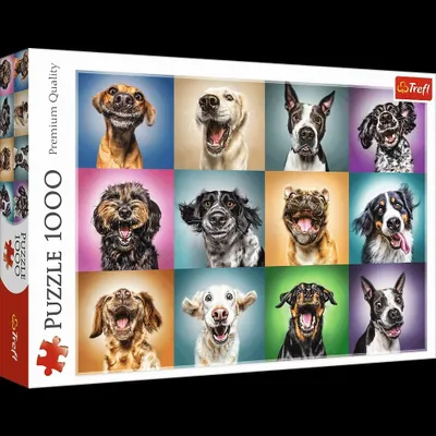 Produktbild von Puzzle Trefl 1000 Teile Hunde Portrait