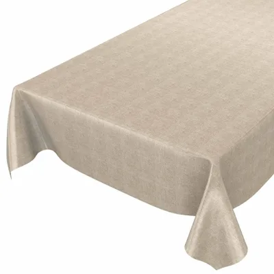 Produktbild von Tischdecke Wachstuch Einfarbig Beige Robust Wasserabweisend Breite 140 cm Länge 100 cm