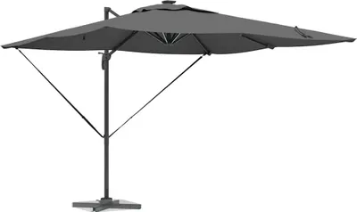 Obrázok produktu pre Slnečník vidaXL s LED osvetlením, antracitová farba, 286 x 284 x 270 cm