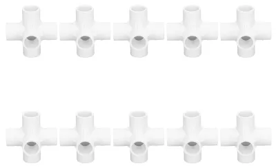 Obrázek produktu pro Solidchoice - 10 kusů PVC spojek pro potrubí, 6-cestné